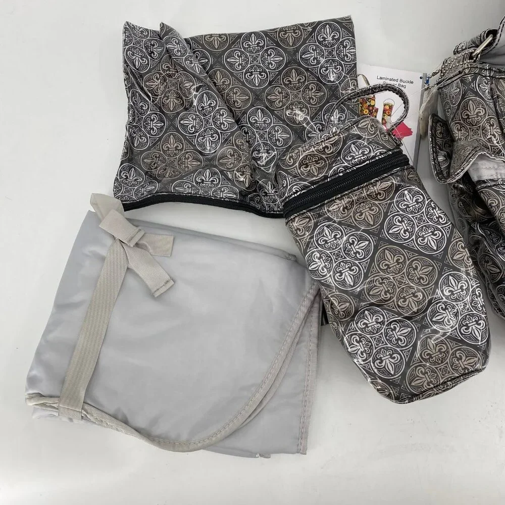 Kalencom Black & White Magnetic Closure Baby Tote | Large Size